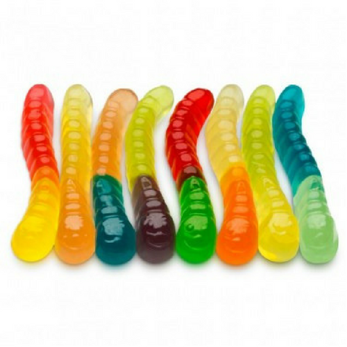 12 Flavour Mini Gummi Worms Gummy Candy-Bulk Candy Canada