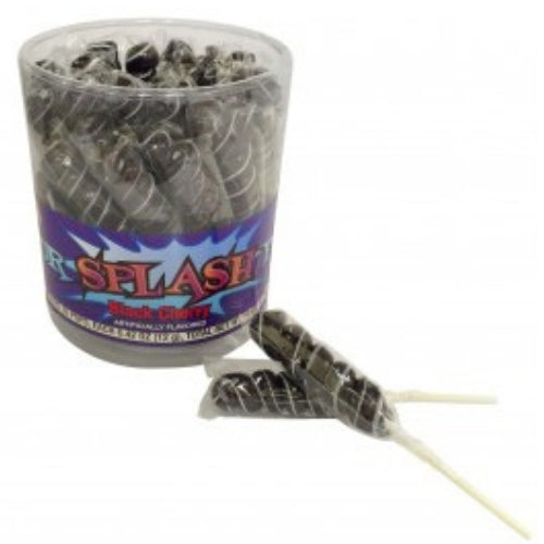 Alberts Colour Splash Lollipops Black Cherry - 30 Pack