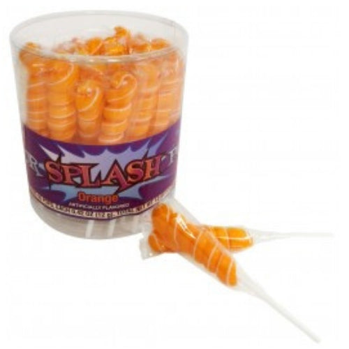 Alberts Color Splash Lollipops Orange-30 CT Wholesale Candy