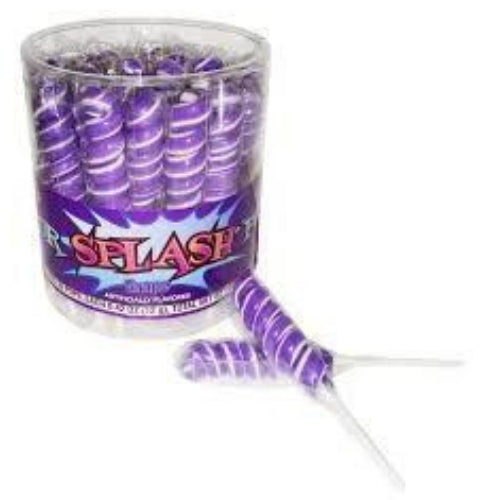 Alberts Color Splash Lollipops Dark Purple - 30 Pack