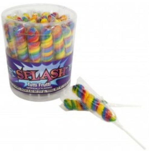Alberts Color Splash Lollipops Rainbow-30 CT Wholesale Candy