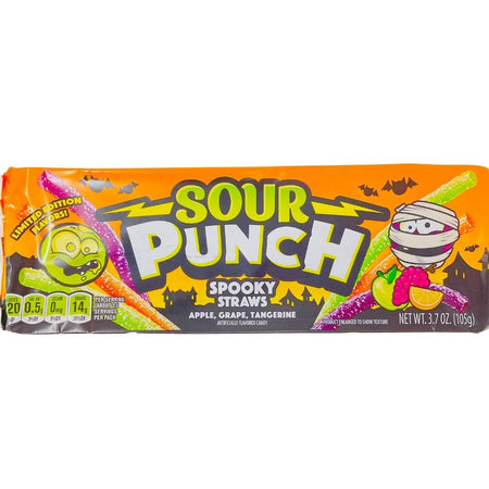 Sour Punch Spooky Straws 3.7oz 24 Pack