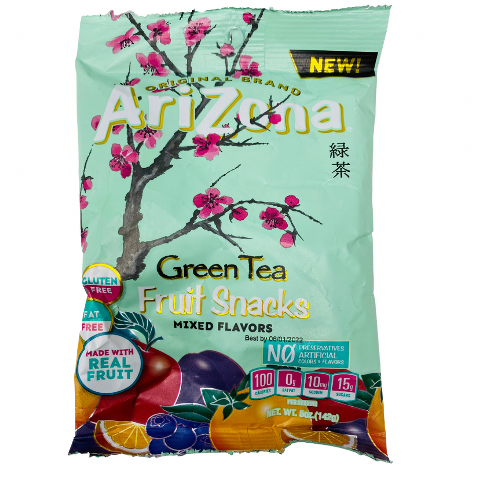 Arizona Green Tea Fruit Snacks 142g - 12 Pack - Gummies