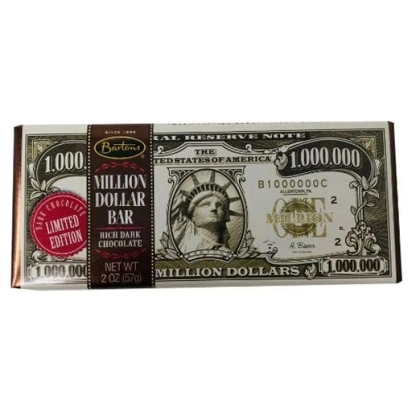 Barton's Million Dollar Dark Chocolate Bars 57g - 12 Pack