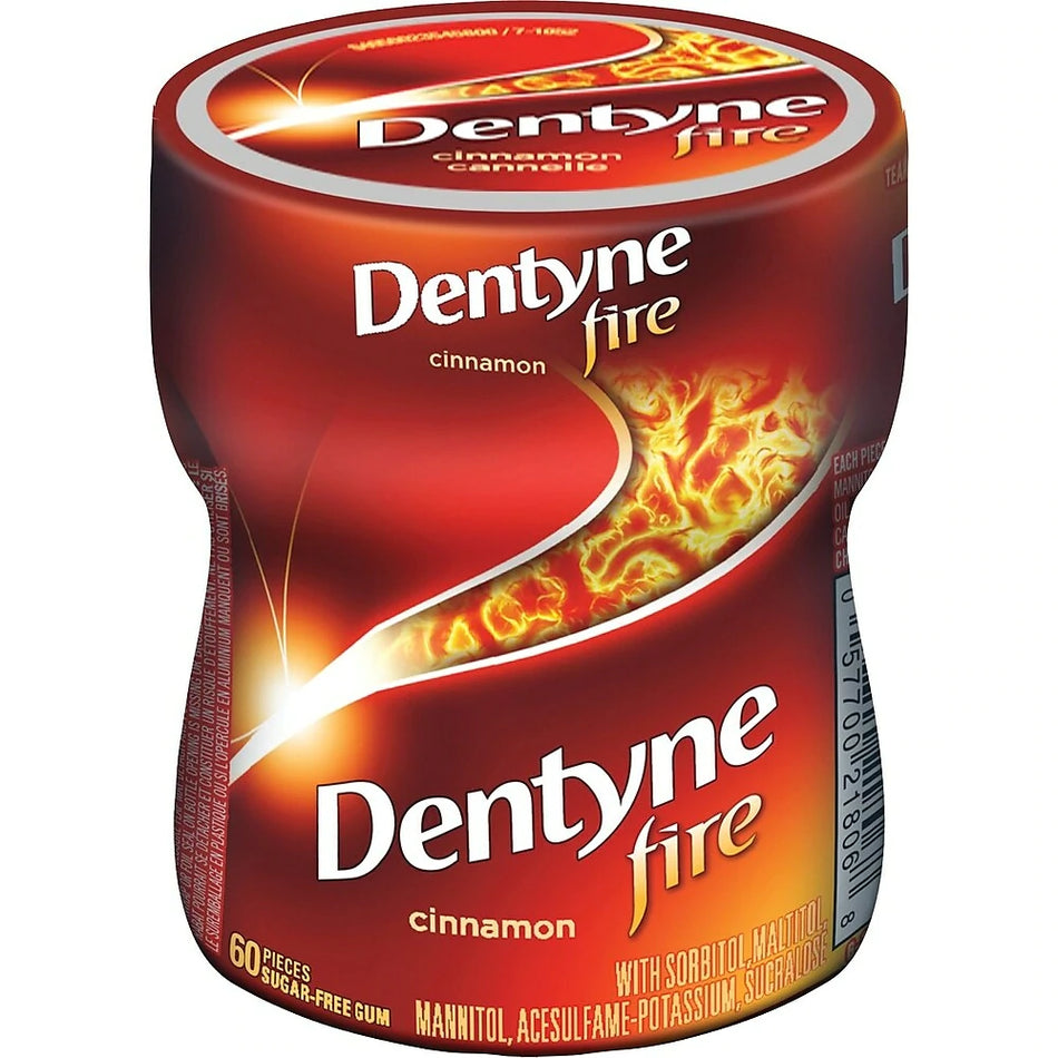 Dentyne Fire Cinnamon 60 Piece Gum Bottle