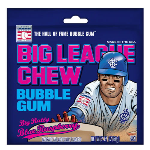 Big League Chew Bubble Gum-Big Rally Blue Raspberry