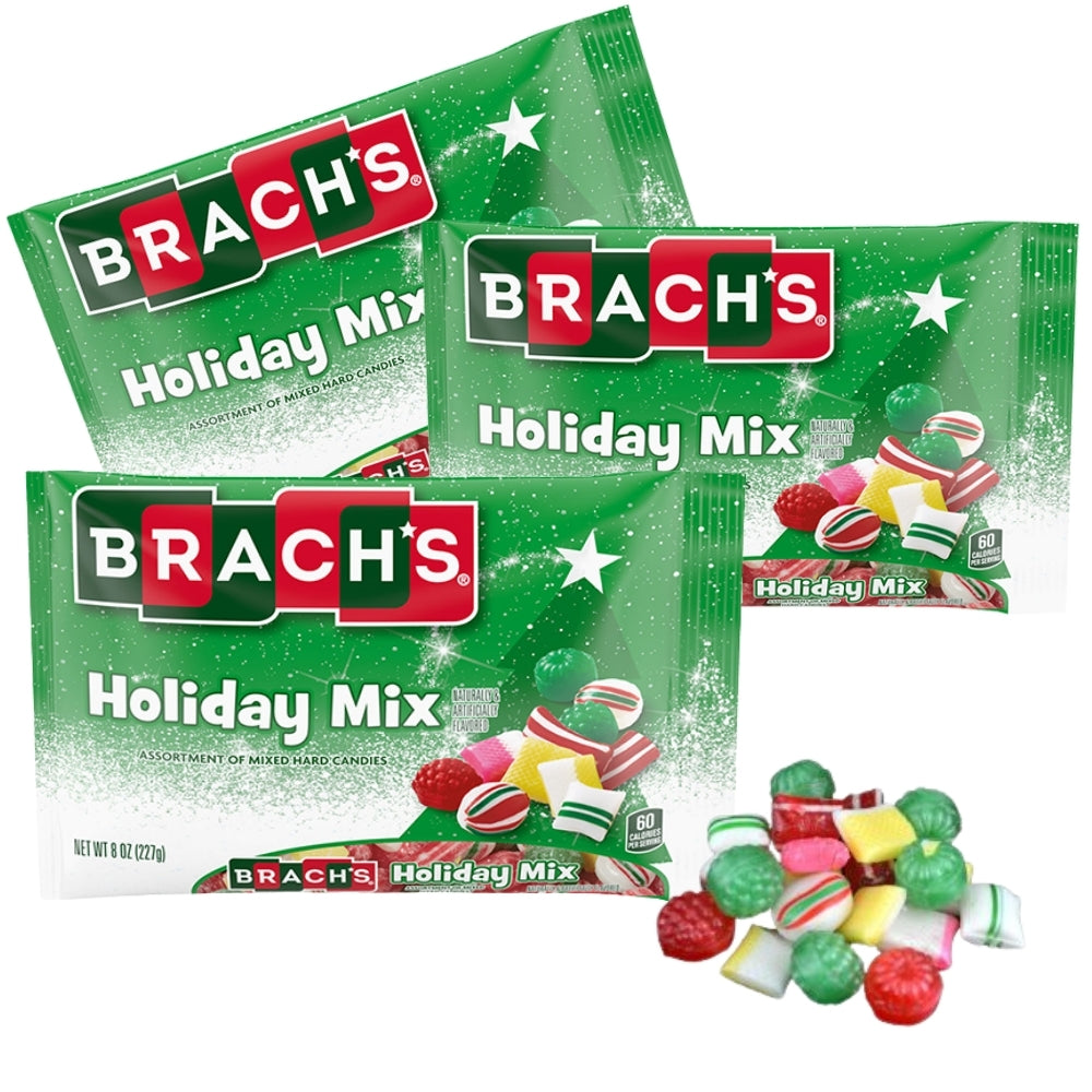 Brachs Holiday Mix - 8oz Christmas assorted hard candies - Bulk 12 Pack Wholesale