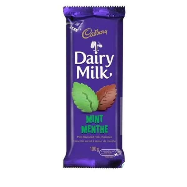 Cadbury Dairy Milk Mint Bars 100g - 21 Pack