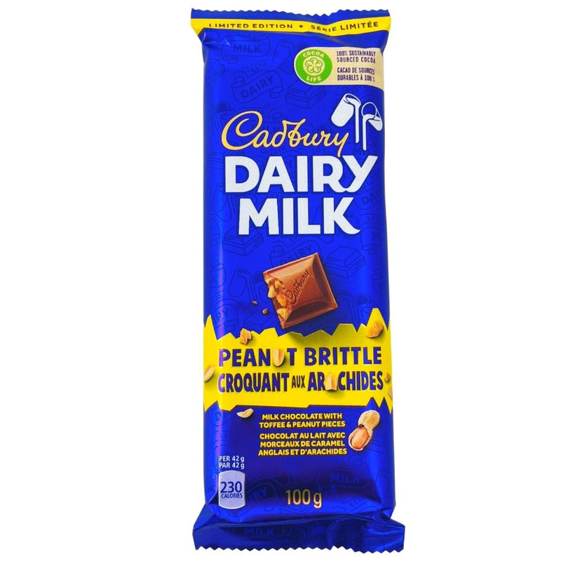 Cadbury Dairy Milk Peanut Brittle  100g - 21 Pack