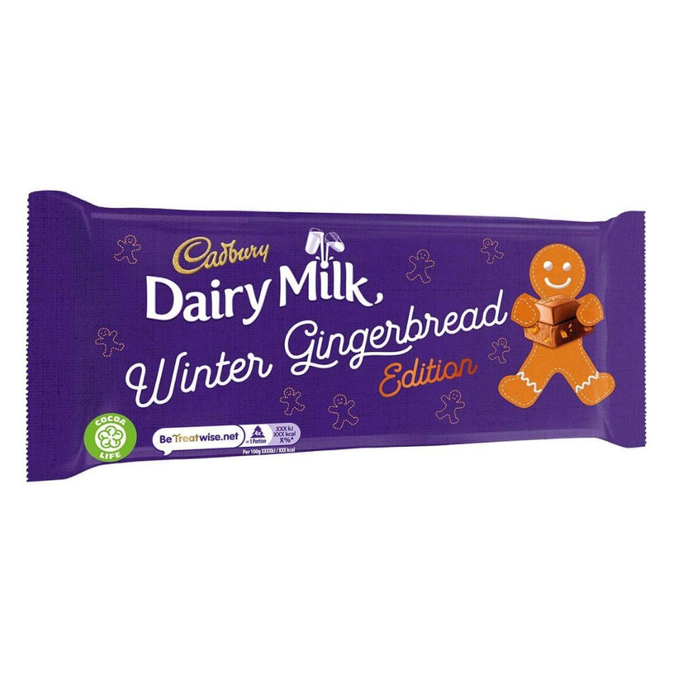 Cadbury Dairy Milk Winter Gingerbread Edition UK 120g - 17 Pack