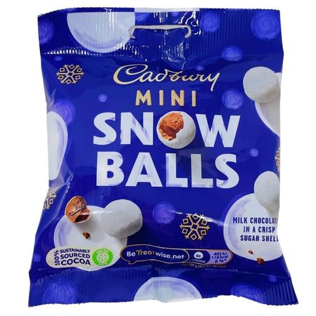 Cadbury Mini Snow Balls UK 80g - 24 Pack