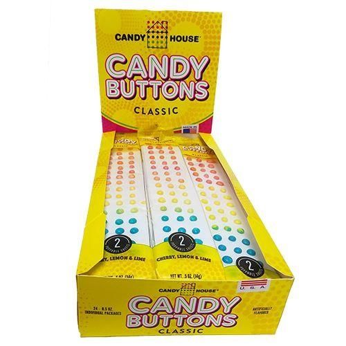 Candy House Candy Buttons Retro Candies-24 CT