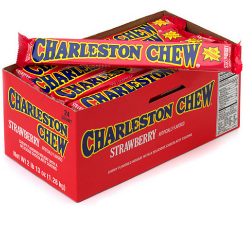 Charleston Chew Candy Bars-Strawberry-Box of 24