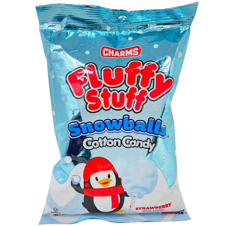 Charms Fluffy Stuff Snow Balls Cotton Candy  2.1oz - 24 Pack