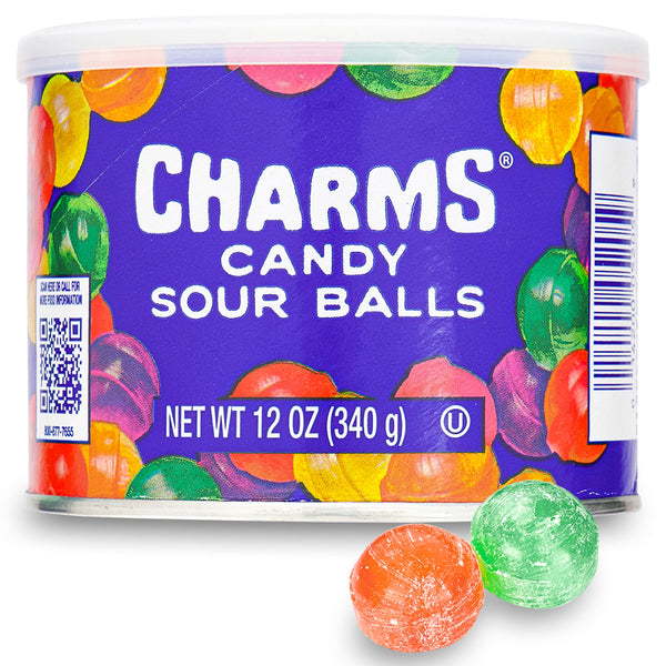 Charms Candy Sour Balls 12oz - 12 Pack