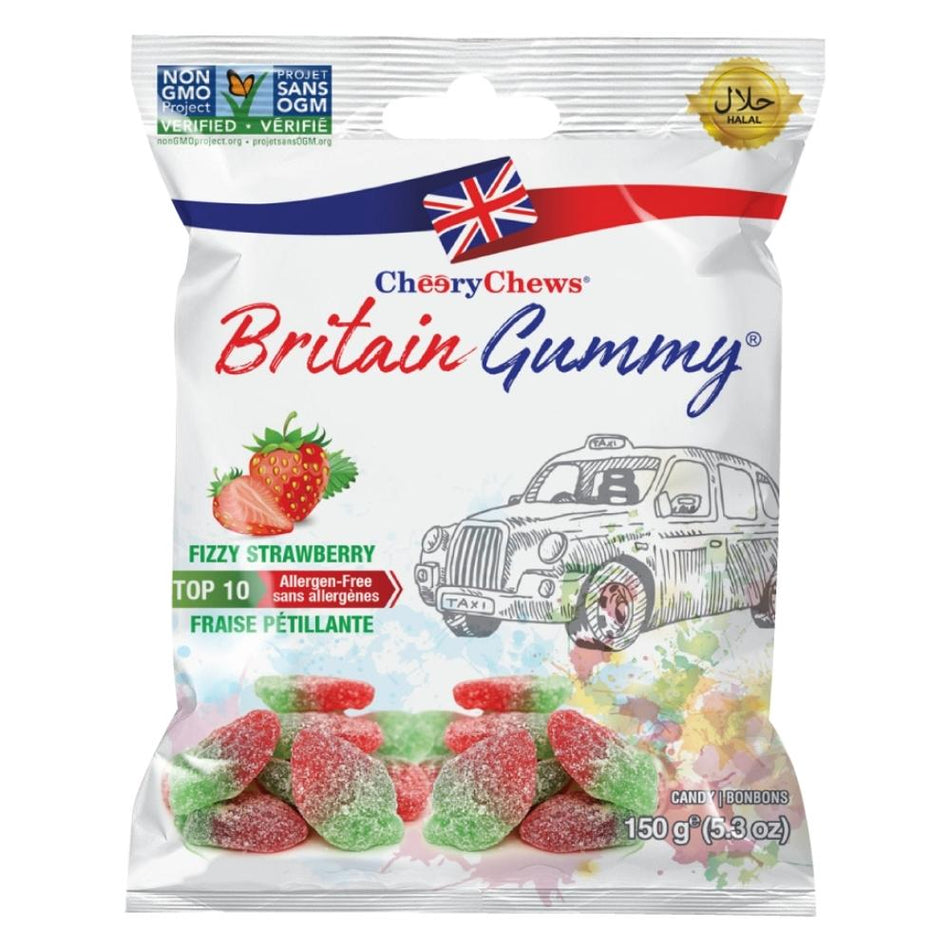 Britain Gummy Fizzy Strawberry