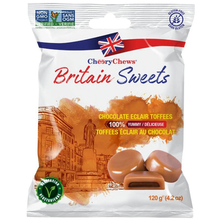 Britain Sweets Chocolate Eclairs Toffee 120g  24 Pack