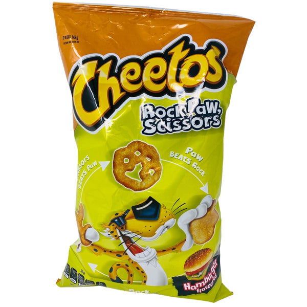 Cheetos Rock, Paw, Scissors Hamburger 145g - 14 Pack