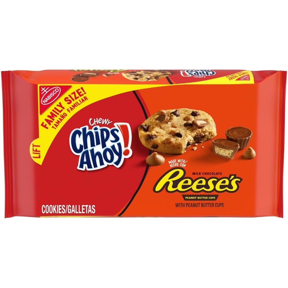 Chips Ahoy! Chewy Reese's Peanut Butter Cups 9.5oz - 12 Pack American Snacks