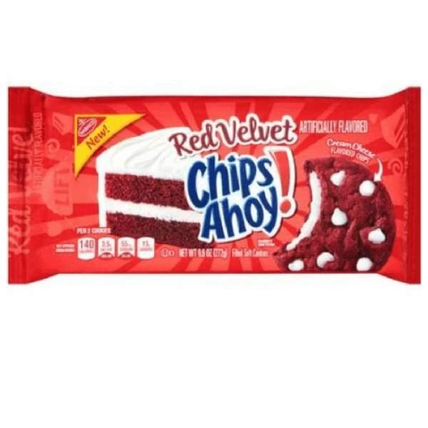 Chips Ahoy! Red Velvet Cookies 9.6oz - 12 Pack American Snacks