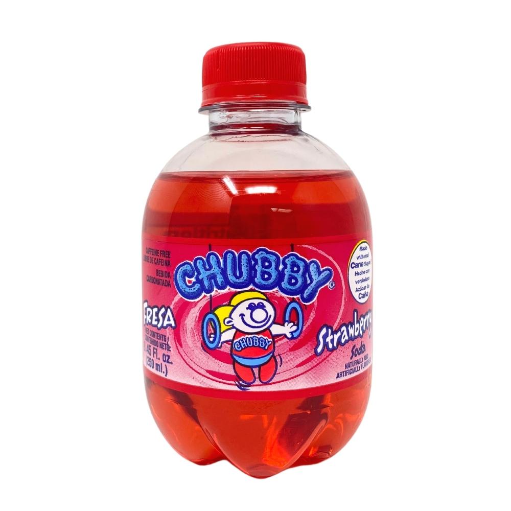 Chubby Soda Strawberry 250mL - 24 Pack | iWholesaleCandy.ca