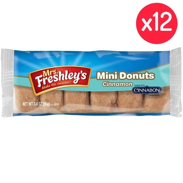 Mrs Freshley's Cinnabon Mini Donuts 3oz - 12 Pack – iWholesaleCandy.ca