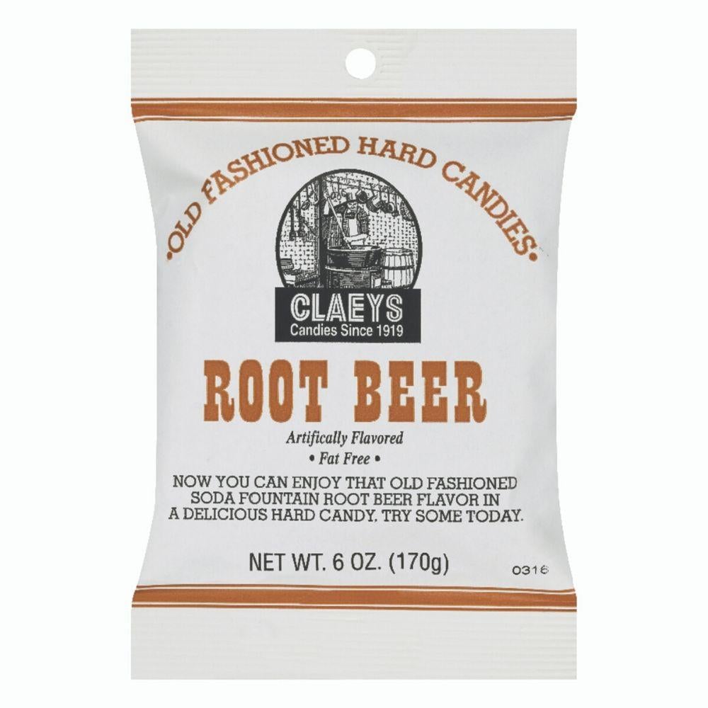 Claeys Root Beer Old Fashioned Hard Candies - 24 Pack