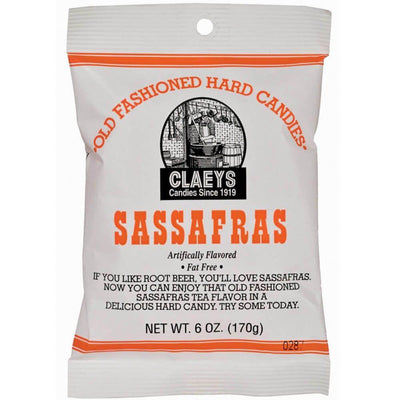 Claeys Sassafras Old Fashioned Hard Candies 6oz - 24 Pack