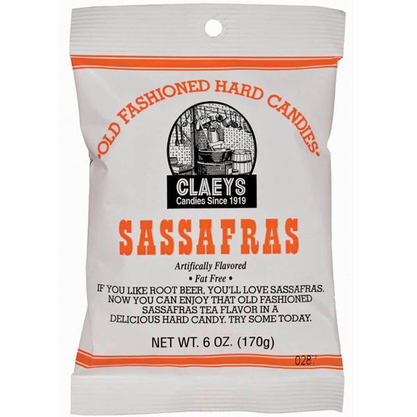 Claeys Sassafras Old Fashioned Hard Candies 6oz - 24 Pack