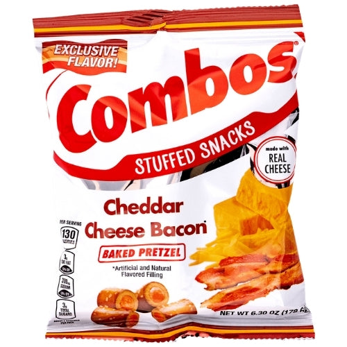 Combos Cheddar Cheese Bacon Baked Snacks - 12 CT Combos Snacks