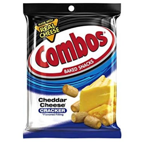 Combos Cheddar Cheese Cracker Baked Snacks-12 CT Combos Snacks