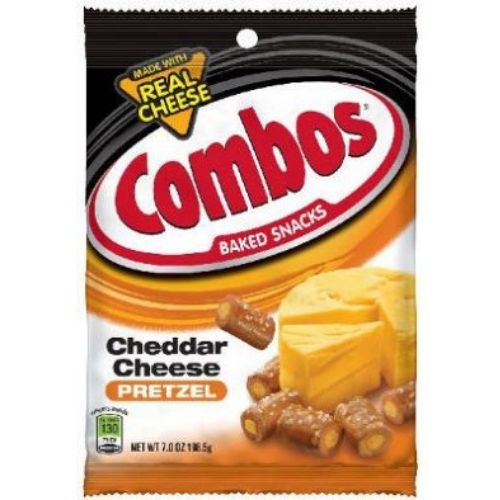 Combos Cheddar Cheese Pretzel Baked Snacks-12 CT Combos Snacks