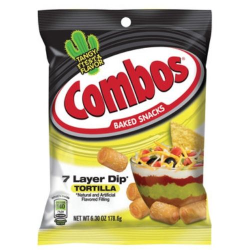 Combos 7 Layer Dip Tortilla Baked Snacks-12 CT Combos Snacks