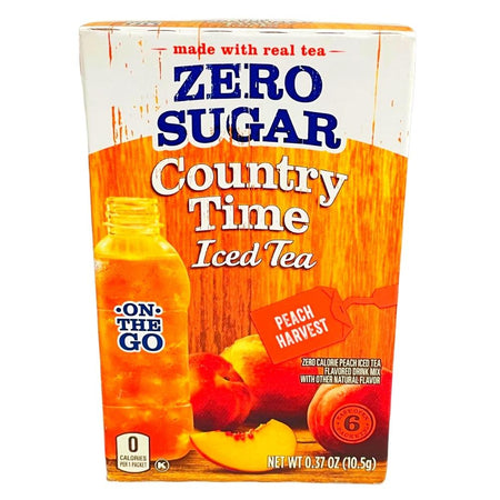 Country Time Zero Sugar Singles to Go Peach Harvest Iced Tea 12PK