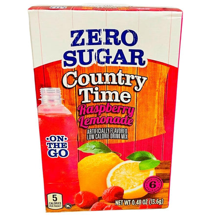Country Time Zero Sugar Singles to Go Raspberry Lemonade - 12 Pack