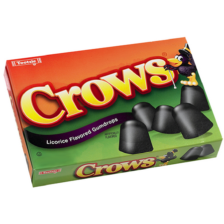 Crows Licorice Flavored Gumdrops Theater Box Old Fashioned Candy