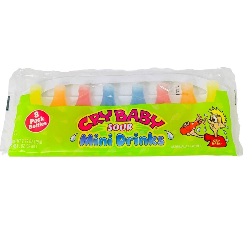 Cry Baby Sour Mini Drinks 8 Bottles - 12 Pack