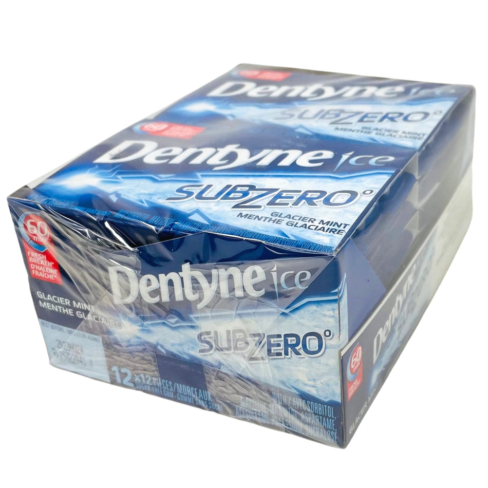 Dentyne Ice SubZero Glacier 12 Piece Gum Singles - 12 Pack