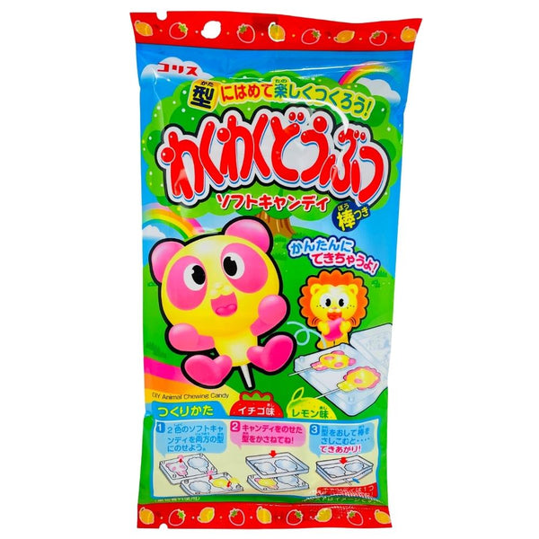 DIY Kit Exciting Animals Soft Gummy Lollipops 20g (Japan) - 12 Pack