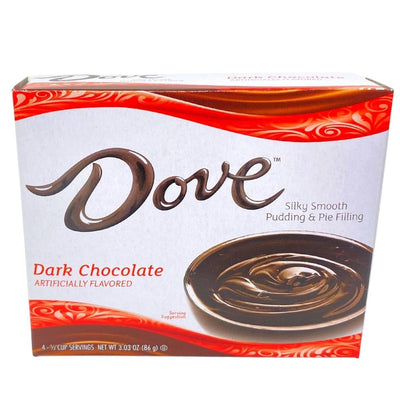 Dove Instant Pudding Dark Chocolate 12PK | American Snacks