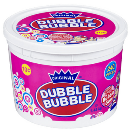 Dubble Bubble Gum-Comic 240-Piece Tub