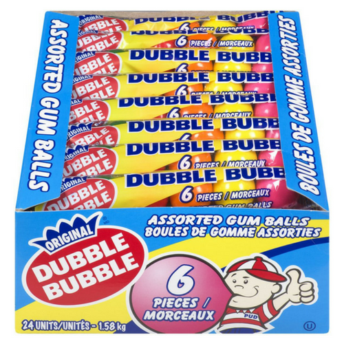 Dubble Bubble Gum-6 Piece Tube