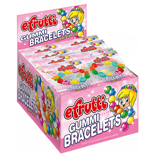 efrutti Gummi Bracelets Gummy Candy-40 CT