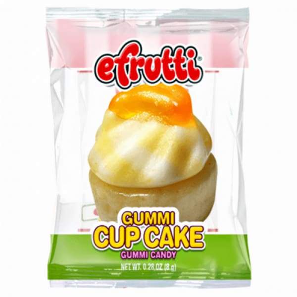 efrutti Gummi Cup Cake Candy - 60 Pack