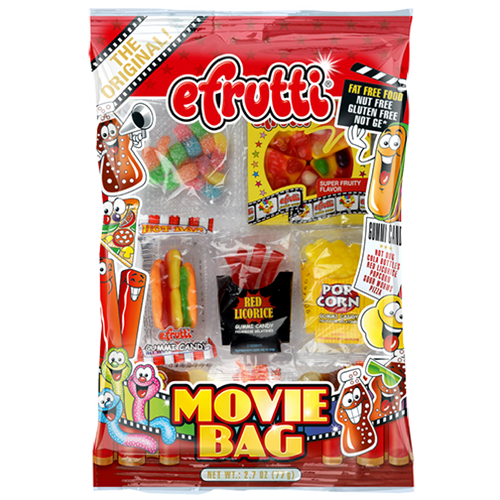 efrutti Gummi Candy Movie Bag Gummy Candy-12 CT