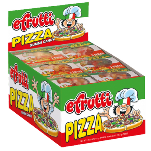 efrutti Gummi Pizza Gummy Candy-48 CT