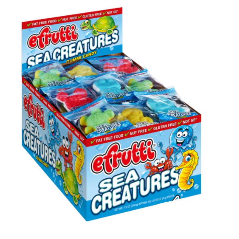 efrutti sea creatures gummy candy 80 pack