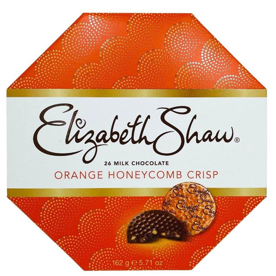 Elizabeth Shaw Milk Chocolate Orange Crisp UK 162g - 8 Pack