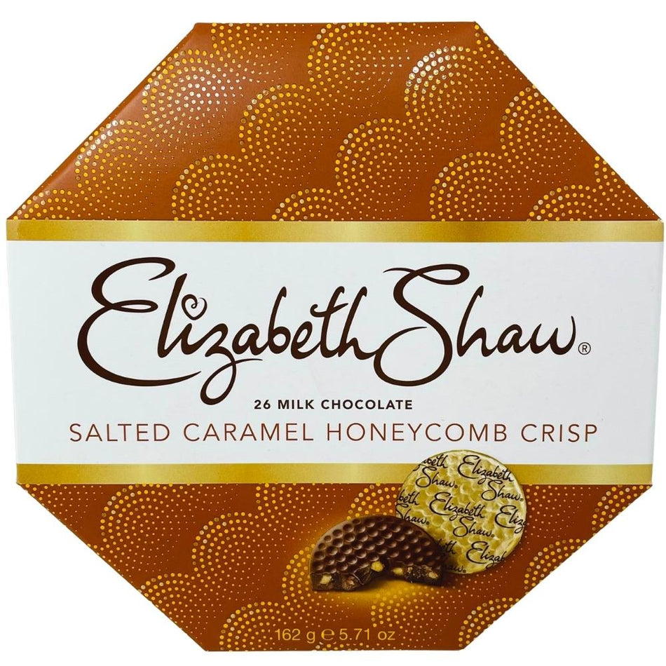 Elizatheth Shaw Milk Chocolate Salted Caramel Crisp UK 162g - 8 Pack