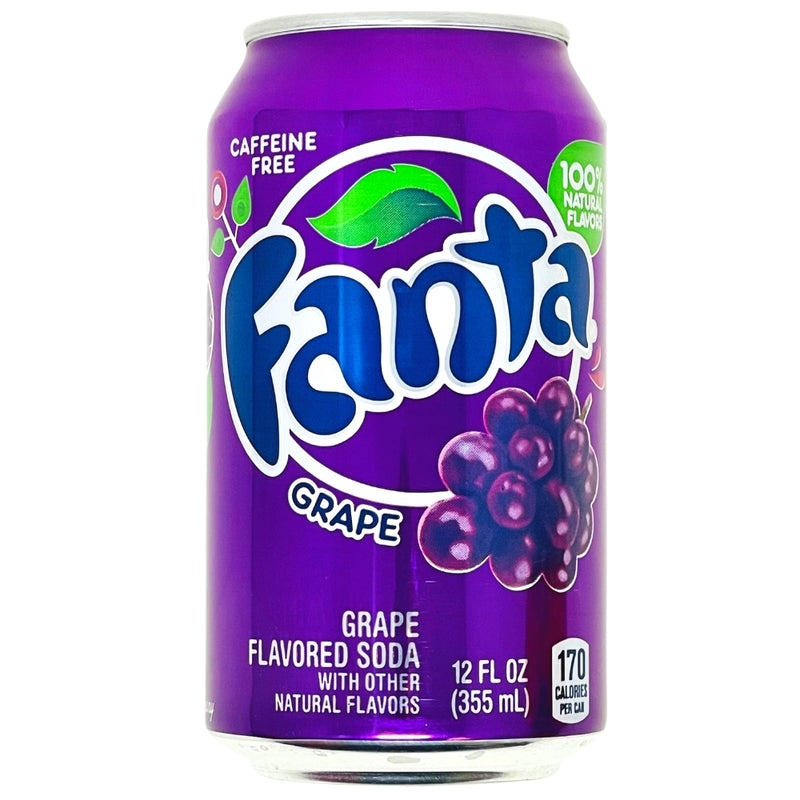 Fanta Grape Soda Pop 330mL - 12 Pack